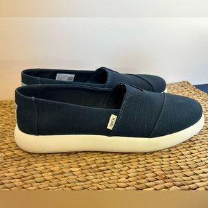Toms Womens Alpargata Mallow Majolica Blue Heritage Canvas Size 9.5